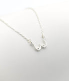 Breast Cancer Awareness Silver Necklace