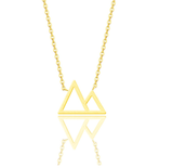 Simple Mountain Gold Necklace