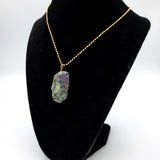 Aventurine Raw Stone Gold Necklace