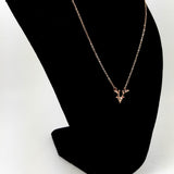 Reindeer Antler Rose Gold Necklace