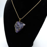 Amethyst Raw Stone Gold Necklace