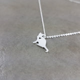 Cat Silver Necklace