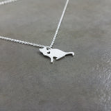 Cat Silver Necklace