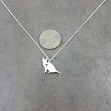 Cat Silver Necklace