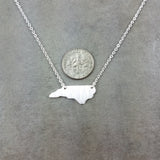 North Carolina State Silver Necklace
