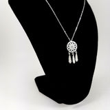 Dream Catcher Silver Necklace