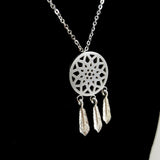 Dream Catcher Silver Necklace