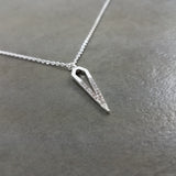 Icicle Silver Necklace