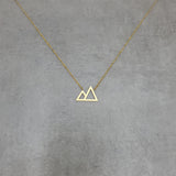 Simple Mountain Gold Necklace