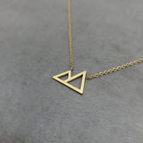 Simple Mountain Gold Necklace