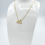 Simple Mountain Gold Necklace