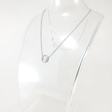 Sun Moon Face Silver Necklace