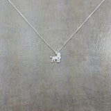 Poodle Dog Silver Necklace