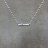Paris Skyline Silver Necklace