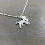 Poodle Dog Silver Necklace