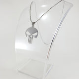 Punisher Skull Silver Necklace