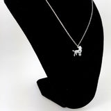 Poodle Dog Silver Necklace