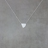 Pizza Slice Silver Necklace