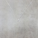 Paper Airplane Silver Necklace