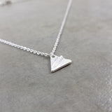 Paper Airplane Silver Necklace
