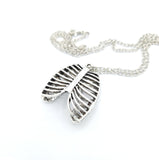 Ribcage Skeleton Silver Necklace
