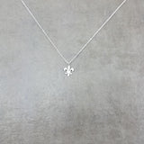 Fleur de Lis Silver Necklace