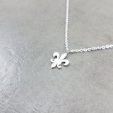 Fleur de Lis Silver Necklace