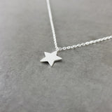 Simple Star Silver Necklace
