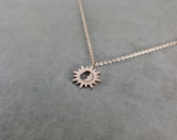 Sun Moon Rose Gold Necklace
