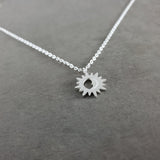 Sun Moon Silver Necklace