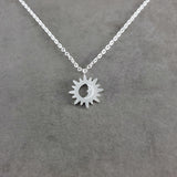 Sun Moon Silver Necklace