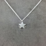 Simple Star Silver Necklace