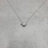 Orizuru Origami Crane Silver Necklace