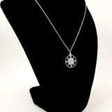 Sun Compass Silver Necklace