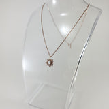 Sun Moon Rose Gold Necklace