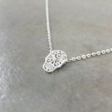 Skull Calavera Silver Necklace