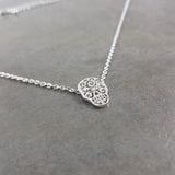 Skull Calavera Silver Necklace