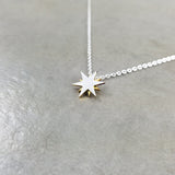 Star Sun Silver Necklace