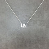 Taj Mahal Silver Necklace