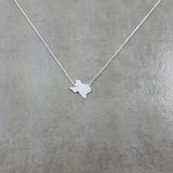Texas State Silver Necklace