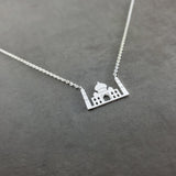 Taj Mahal Silver Necklace