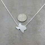 Texas State Silver Necklace