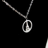 Eiffel Tower Silver Necklace