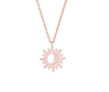 Sun Moon Rose Gold Necklace