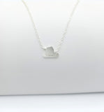 Santas Sleigh Silver Necklace