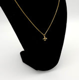 Airplane Gold Necklace