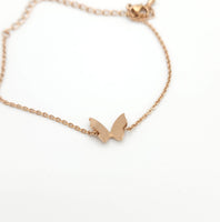 Butterfly Rose Gold Bracelet