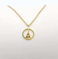 Eiffel Tower Gold Necklace