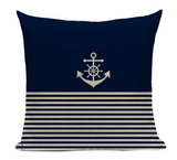 Anchor and Stripes Pillow Cover N17