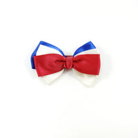 Hair Bow Clip Red/White/Blue HB6